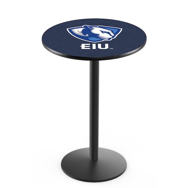 42" Blk Wrinkle Eastern Illinois Pub Table